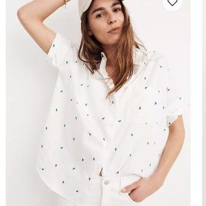 Madewell Embroidered Cactus Courier Shirt XS